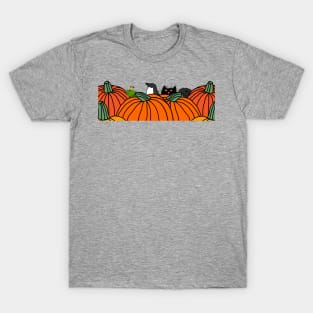 Cute Animals and Pumpkins T-Shirt